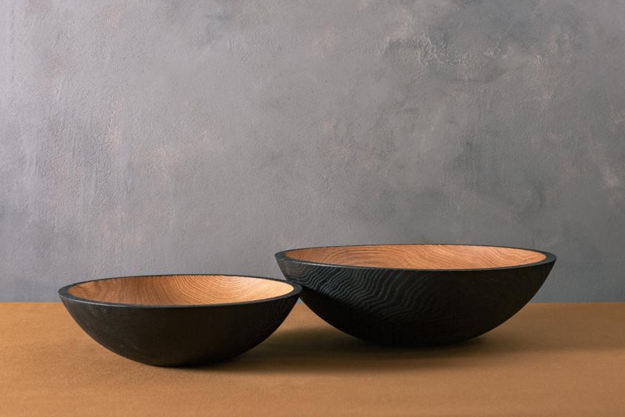 blackened wood bowls Canada